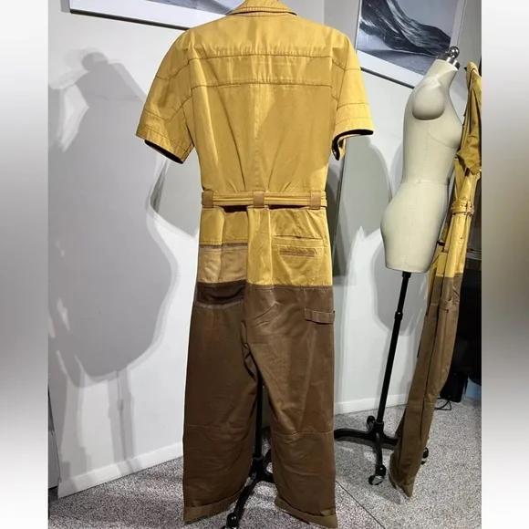 Fendi Jumpsuit SIZE SMALL Brown, Suede